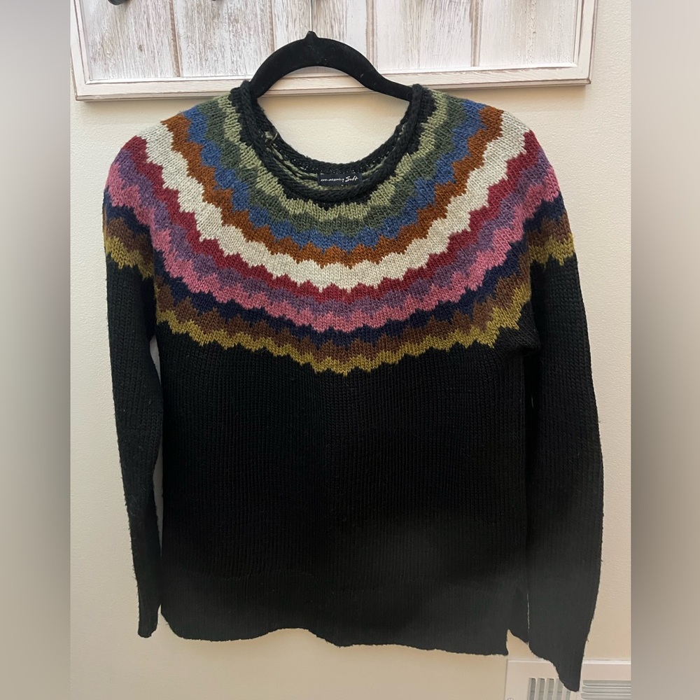 American Eagle “Ahh-Mazingly Soft” Colorful Patterned Women's Sweater, Size M